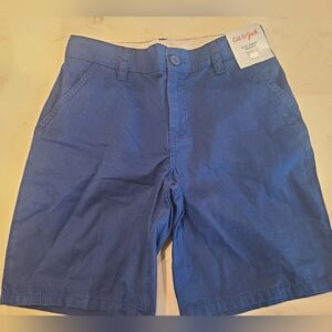 Boys' Flat Front 'At the Knee' Chino Shorts Cat & Jack Indigo Size 10